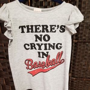 New- No crying in Baseball girls Tee